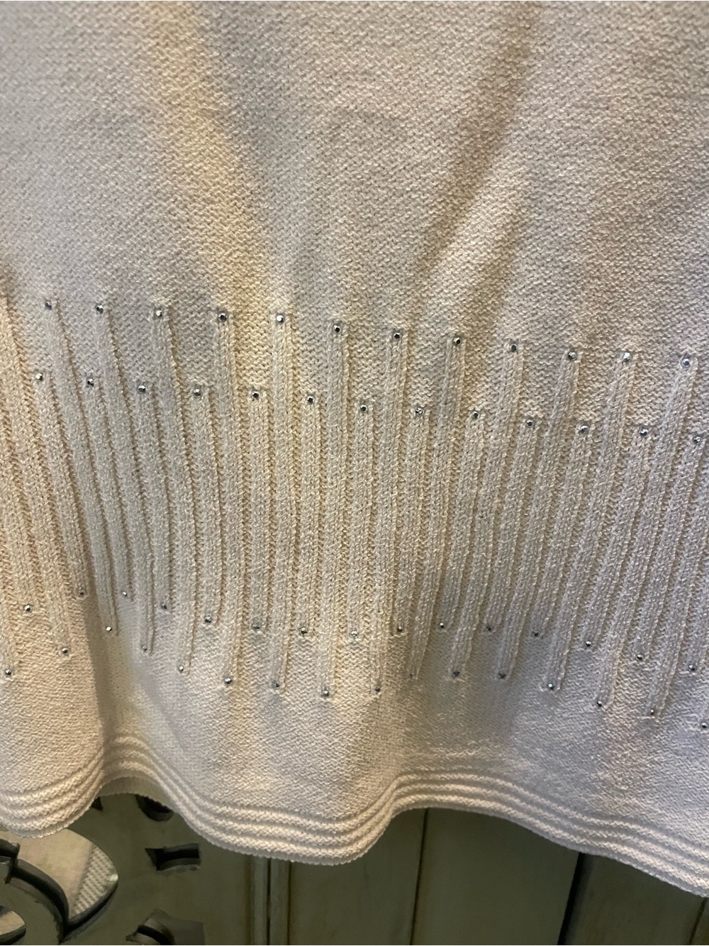 St. John Collection Sleeveless Knit Shell in Crème - Picture 2 of 6